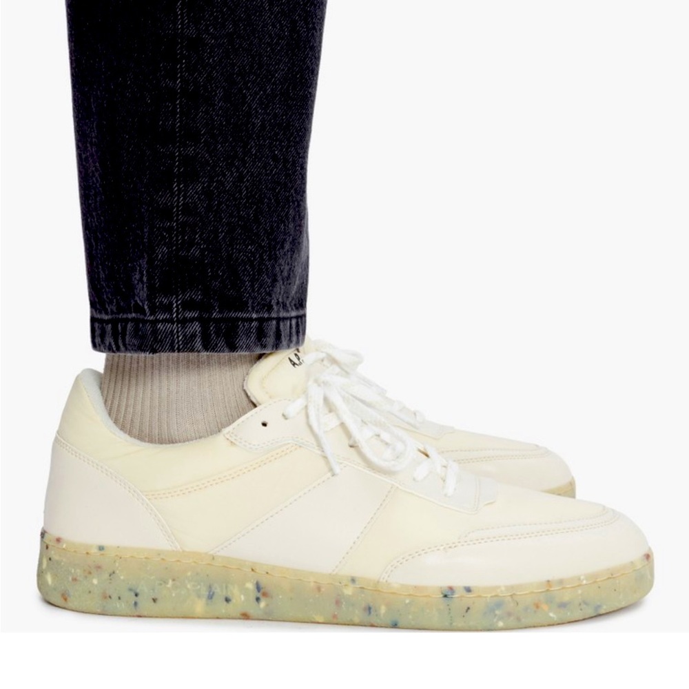 A.P.C. Plain Trainers in Blanc Fantasie - Unisex-  EU size 40